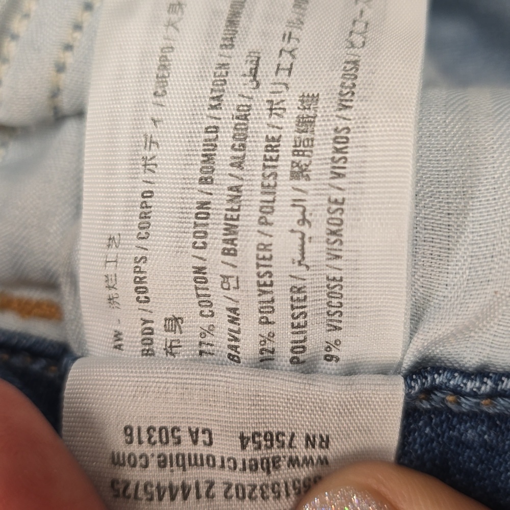 HOLLISTER | Curvy Mid-Rise Super Skinny | Denim Distressed Jeans | Size 9R (W29) - Picture 12 of 12